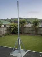 Galvanised Steel Pole with Base & Bracing – Approx. 3.3 m